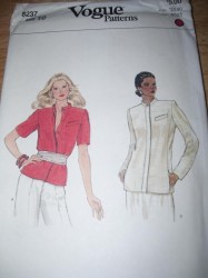 8237 VOGUE LINED PANEL SS-LS JACKET LENGTHS PATTERN 10